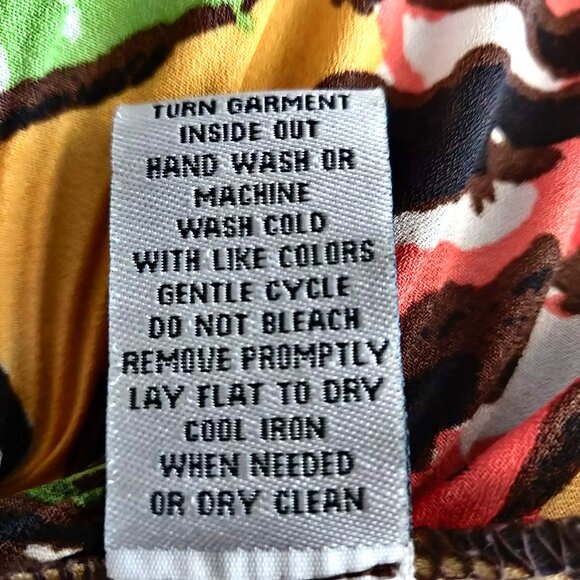 Signature Larry Levine Womens Size S Botanical Accordion Pleated Necklace Top - Picture 10 of 10